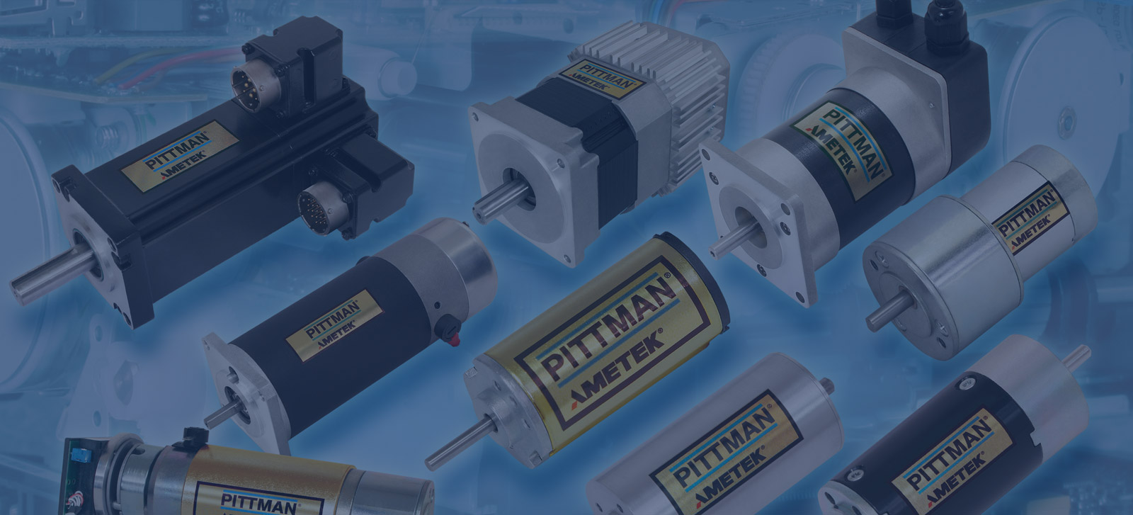 Brushed and brushless motors available in various technologies